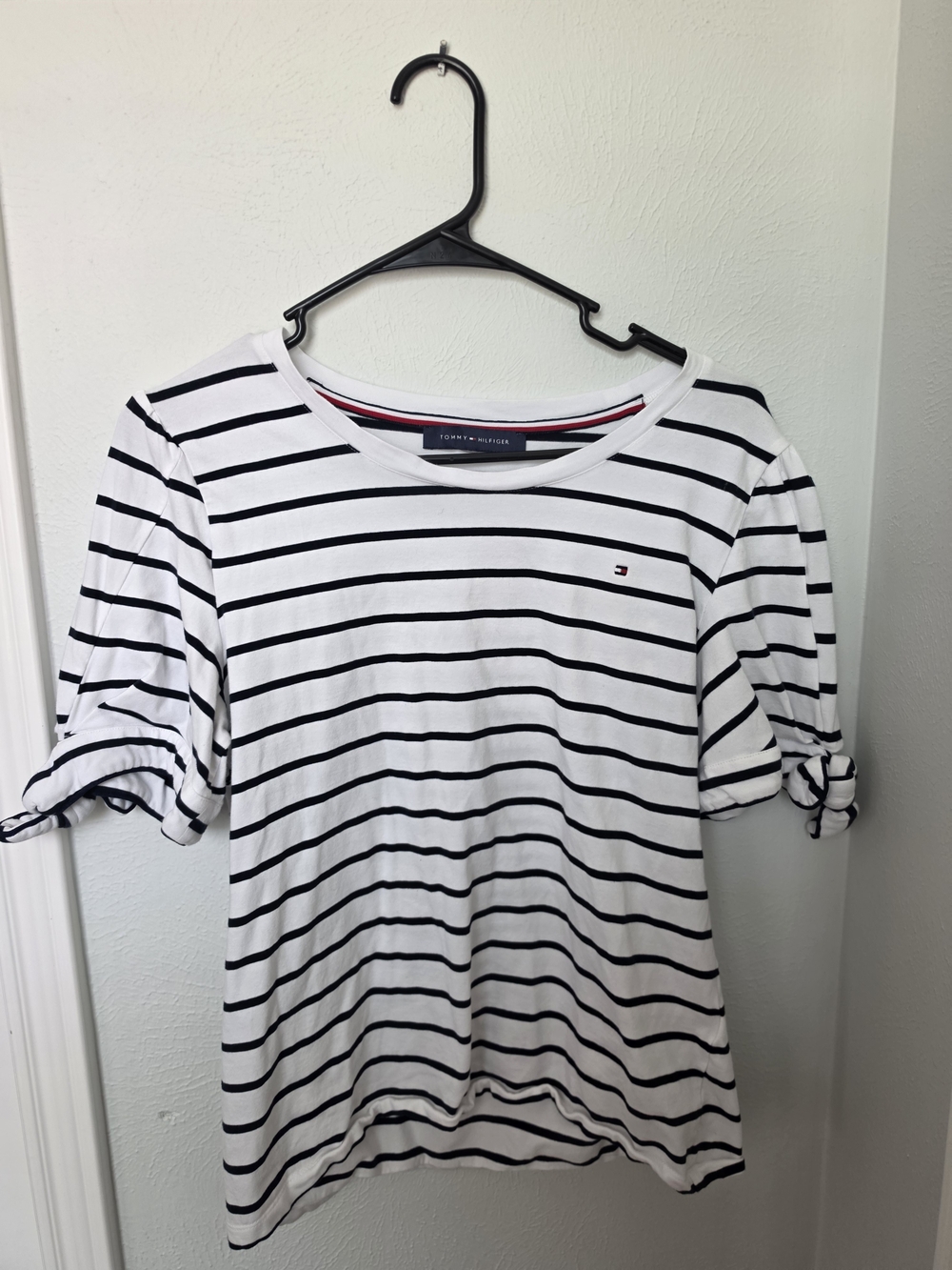 Tommy Hilfiger Striped Puff Sleeve Tee